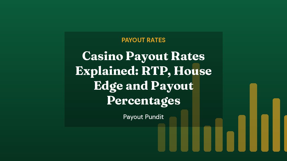 Casino Payout Rates Explained: RTP, House Edge and Payout Percentages